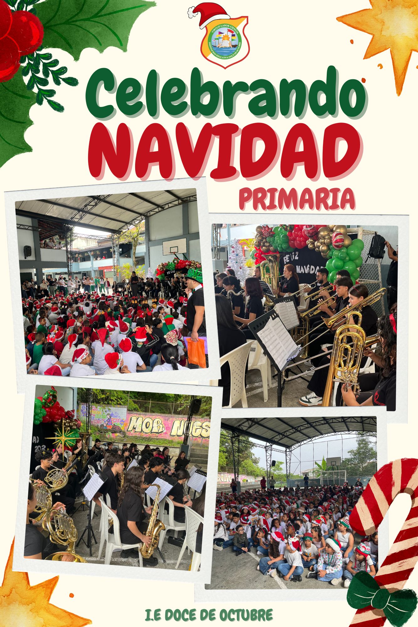 El pasado 25 de noviembre, la comunidad educativa de la Escuela León de Greiff se unió para celebrar la llegada de la Navidad con los estudiantes de primaria. Este evento fue una experiencia inolvidable y gratificante